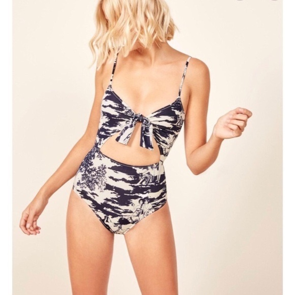 Reformation Tropicana Naked Lunch One Piece Swimsuit